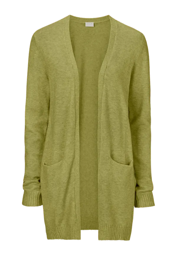 Vila - Cardigan viRil L/S Open Knit - Grön