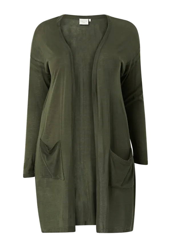 KAFFE Curve - Cardigan KCsandy Cardigan - Grön