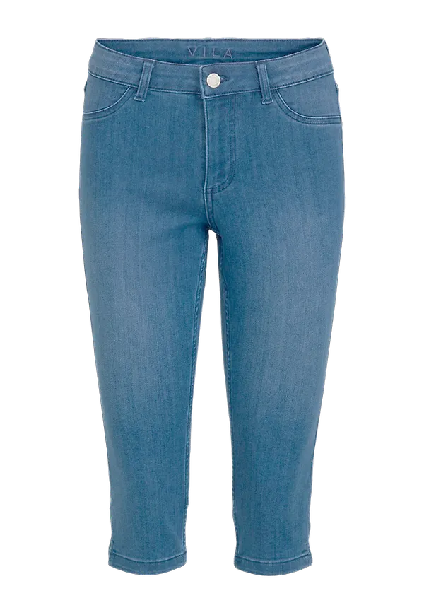 Vila - Byxor viJeggy SUS RW Capri Jegging - Blå
