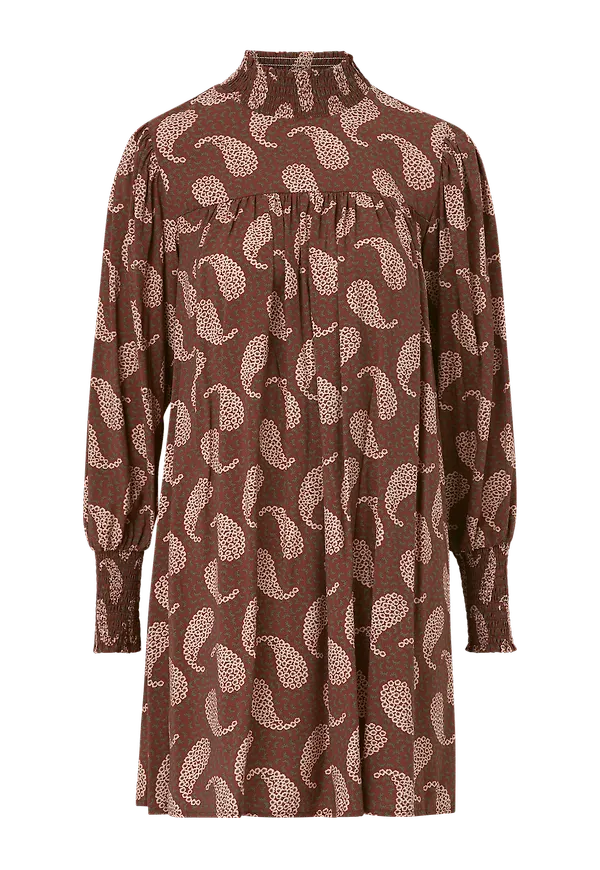 Vila - Klänning viOti L/S Sleeve Dress - Brun