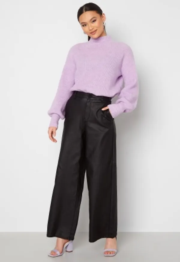 Object Collectors Item Belle HW Coated Wide Pants Black S
