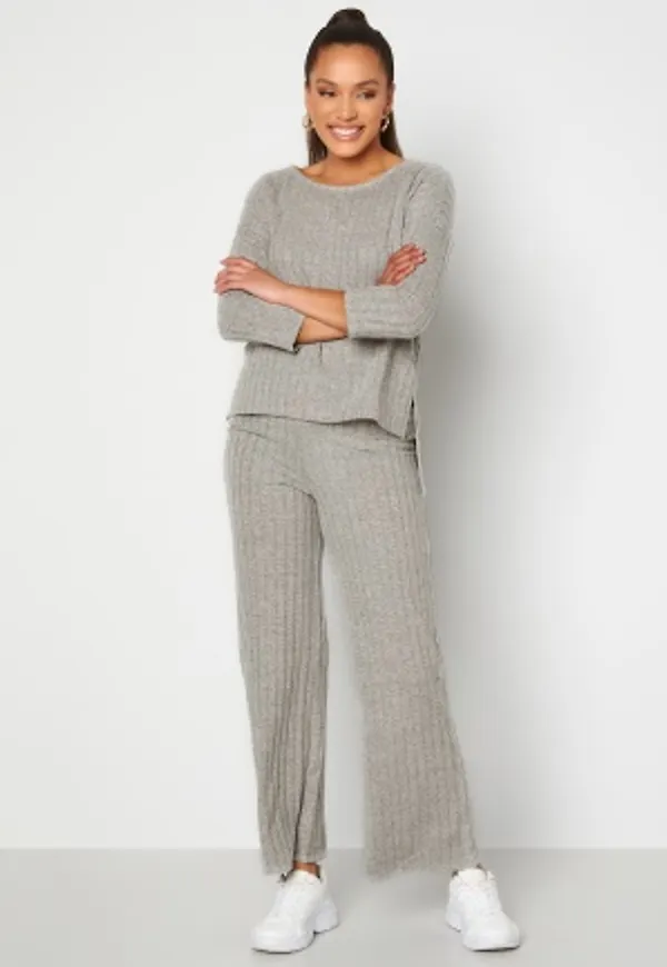 VERO MODA Tilda HW Pant Light Grey Melange S