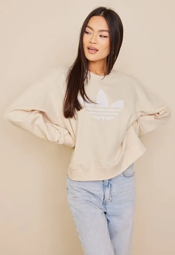Adidas Originals Crew Sweatshirts Beige
