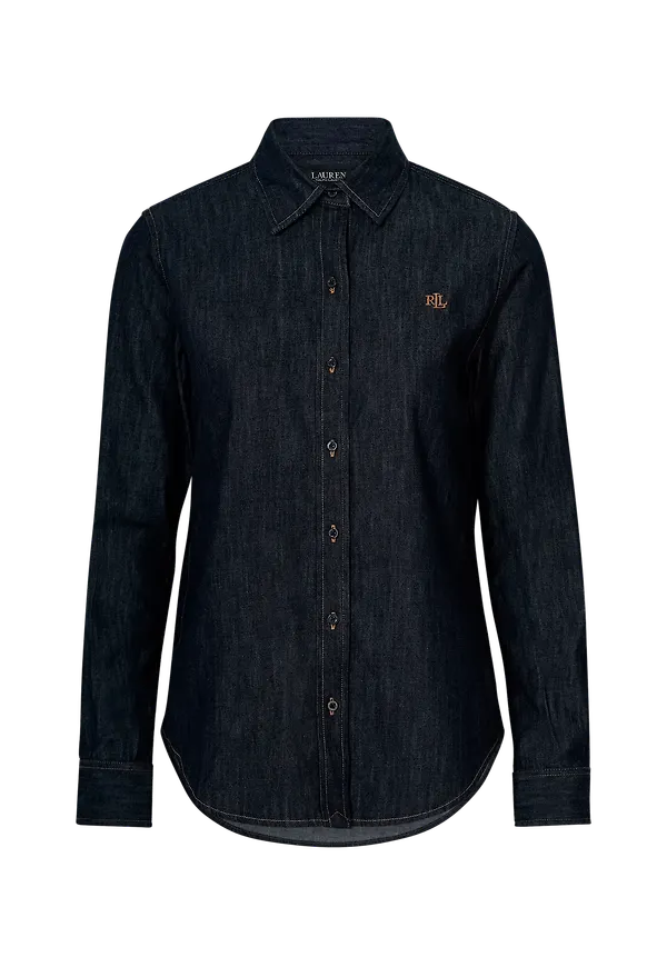 Lauren Ralph Lauren - Jeansskjorta Rgd Sht WT Icon Dnm-Shirt - Blå