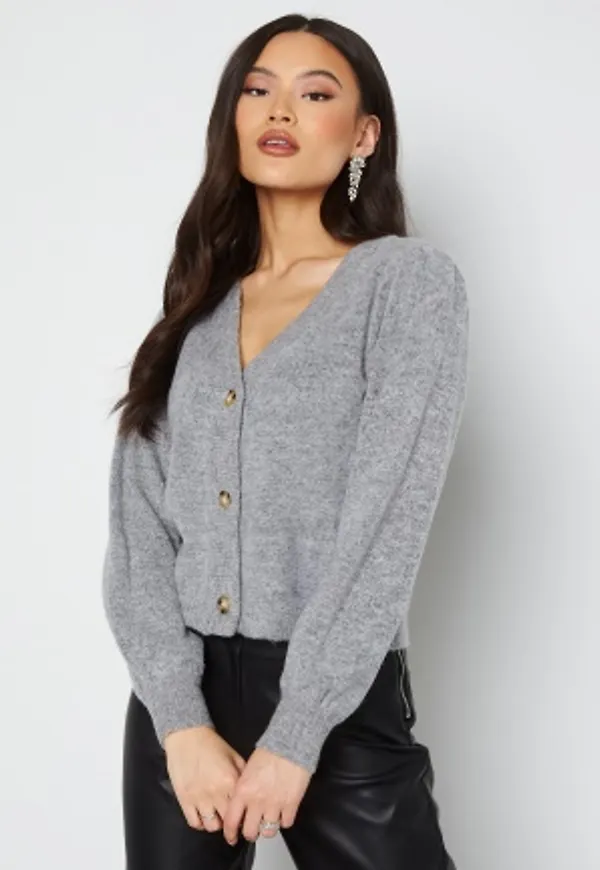 Object Collectors Item Eve Nonsia L/S short cardigan Light Grey Melange M