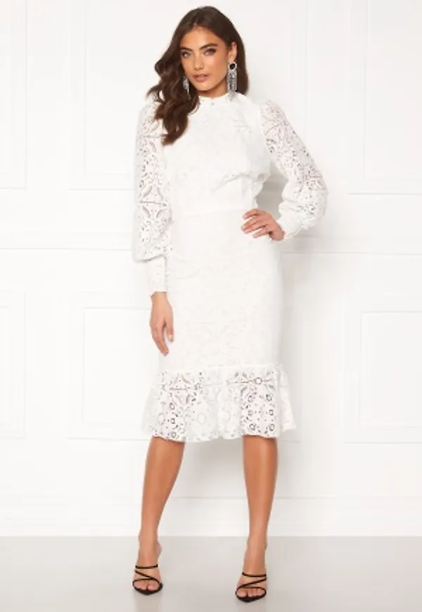 Alexandra Nilsson X Bubbleroom Lace flounce skirt White 34