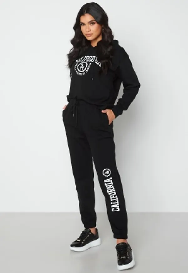 ONLY Comfy Life Print Pant Black Print Californ XS
