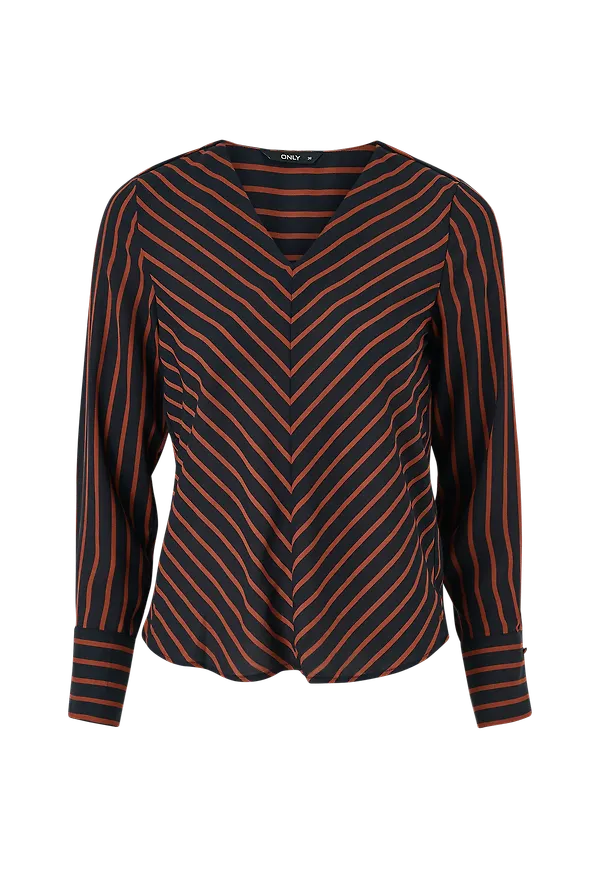 Only - Blus onlPetunia L/S V-neck Top - Blå