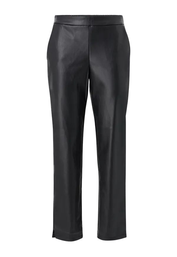 Vila - Byxor viPen Coated 7/8 Pant - Svart