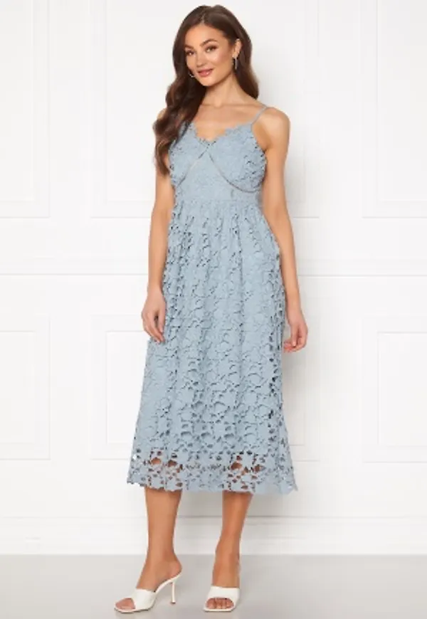 Y.A.S Luie Strap Midi Dress Dusty Blue S