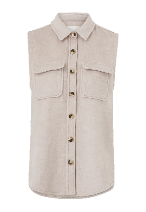 Object - Väst objVera Owen S/L Vest - Brun