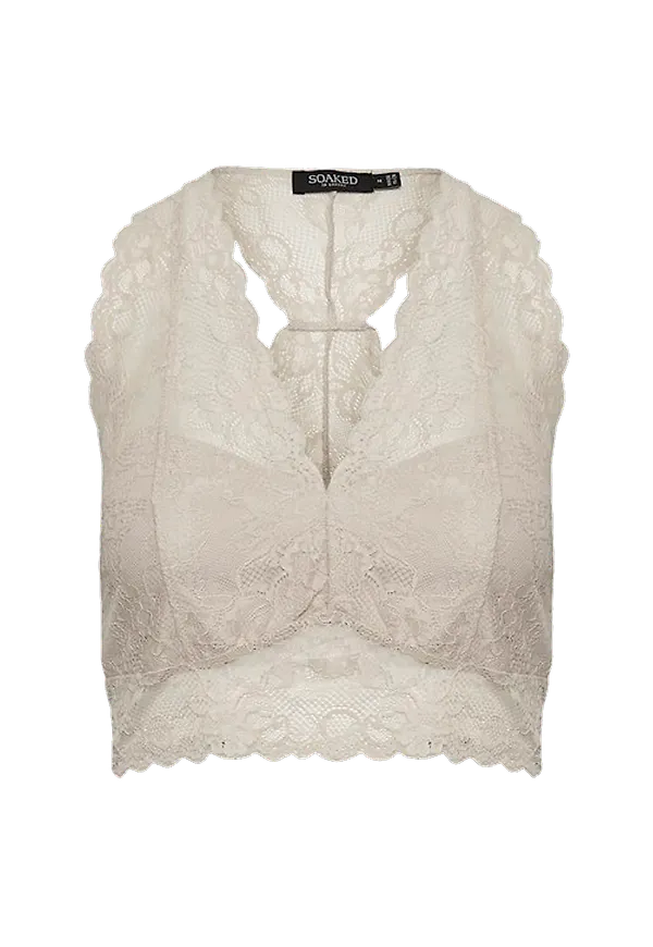 Soaked in Luxury - Spetstopp slDolly Bralette - Vit