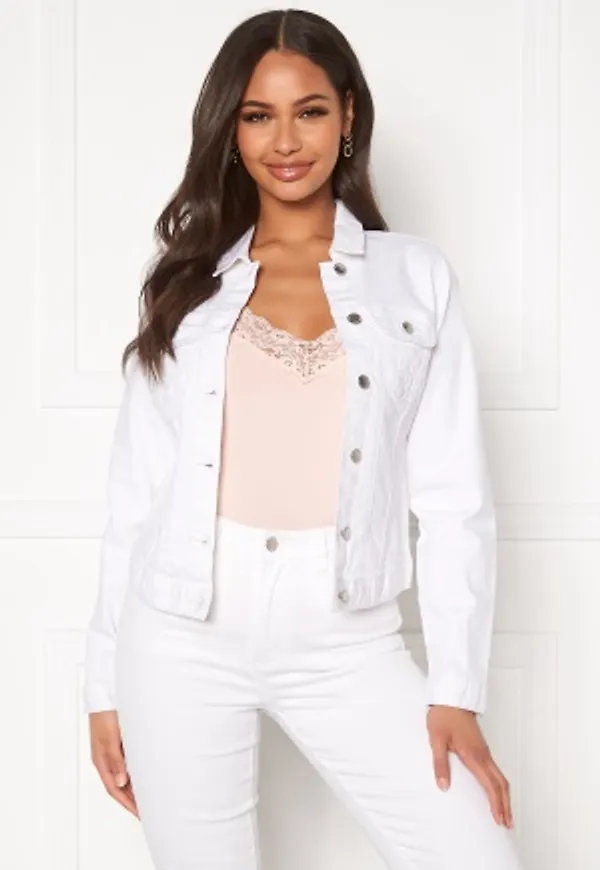 Happy Holly Skyler denim jacket White 34