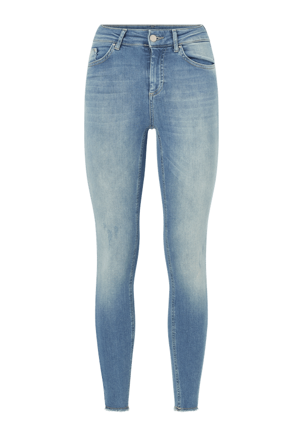 Only - Jeans onlBlush Mid Sk Ank Raw - BlÃ¥