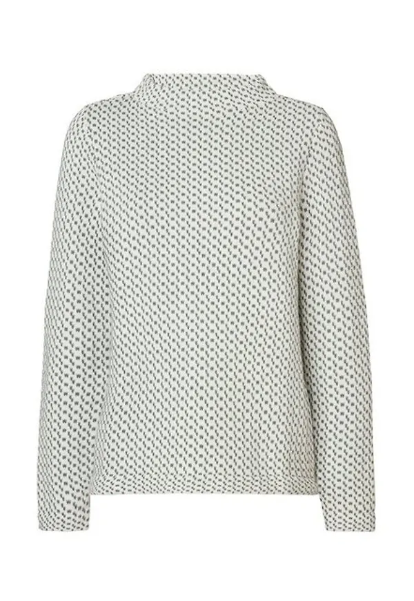 Mönsterstickad Jumper I Bomull - Sofie Green