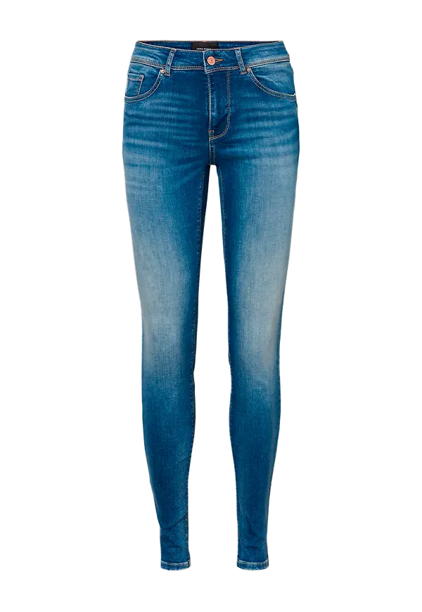 Vero Moda - Jeans vmLux MR Slim Jeans RI310 - Blå