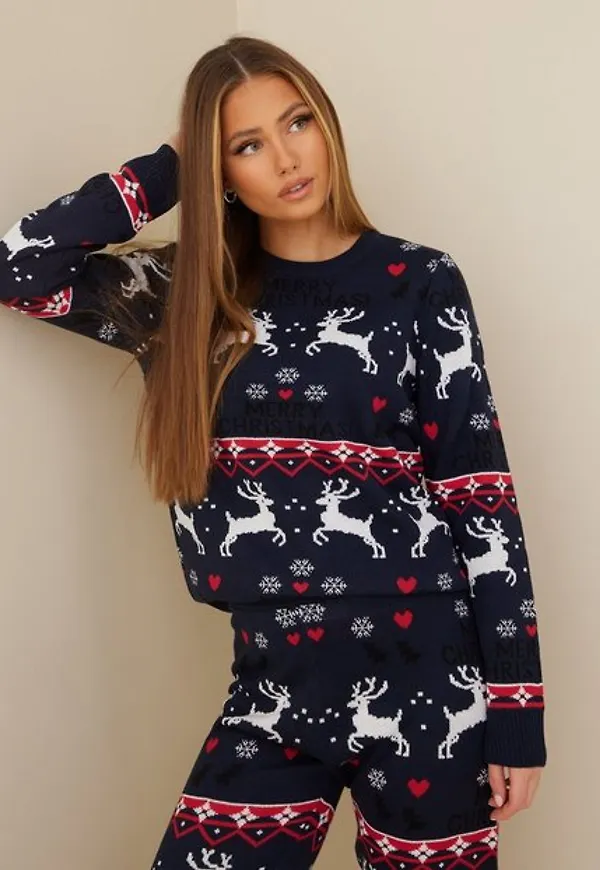 Vila Viknittin L/S X-Mas Knit Top Stickade tröjor