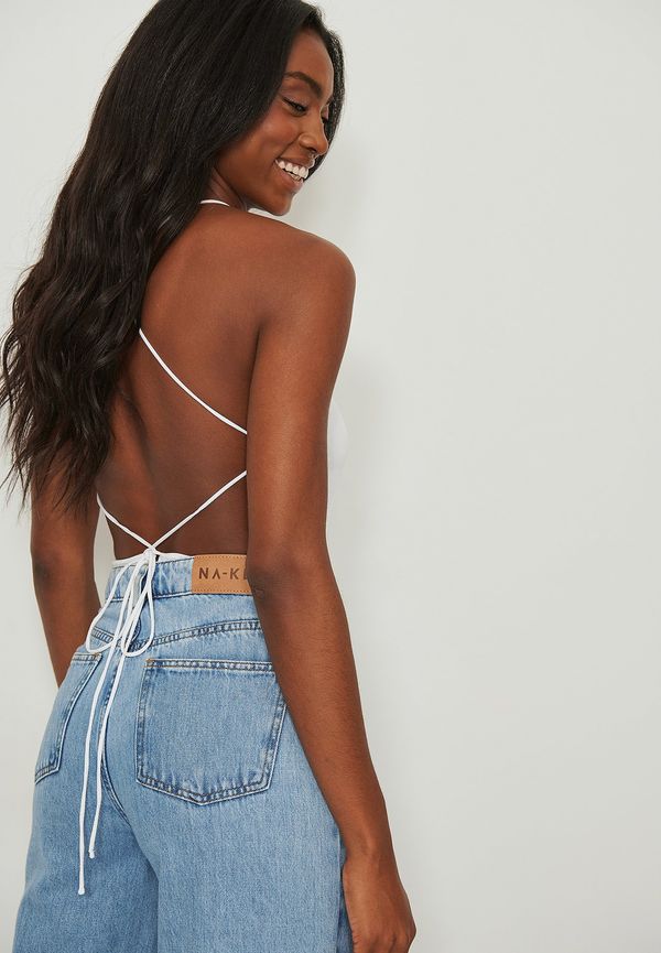 NA-KD Party Bodysuit - White