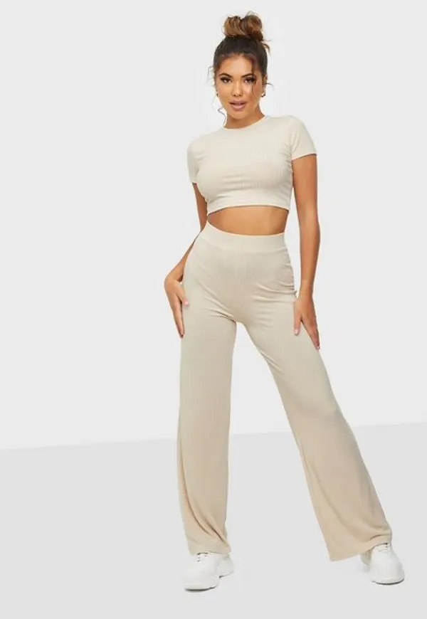 NLY Trend Ribbed Cropped Set Jumpsuits