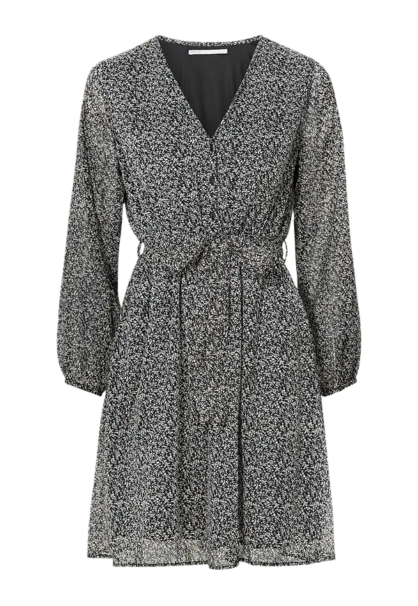 Only - Klänning onlCera 3/4 Short Dress Wvn - Svart