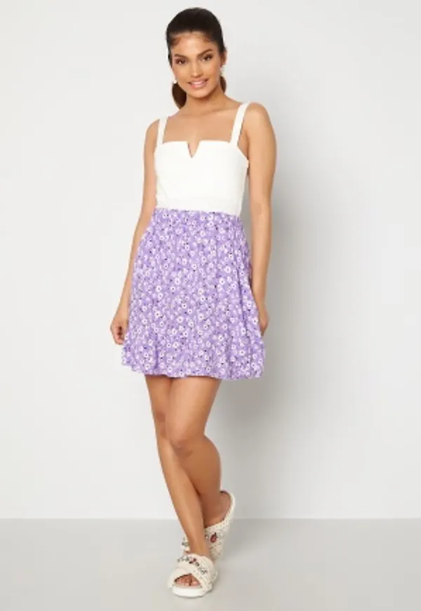 Trendyol Flower Flounce Skirt Lila 34