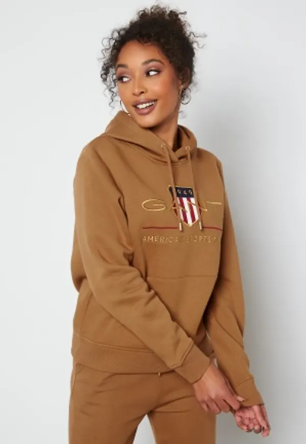 GANT Archive Shield Sweat Hoodie 210 Roasted Walnut M