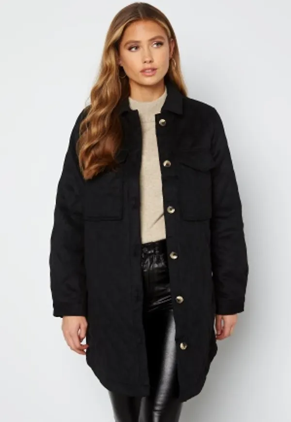 Object Collectors Item Vera owen long quilt jacket Black 38