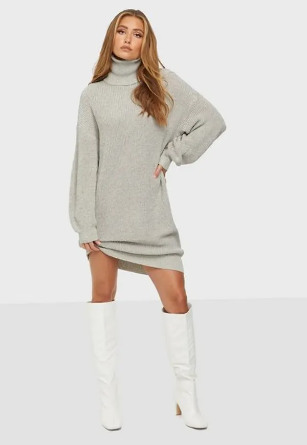 Noisy May Nmsiesta L/S Roll Neck Knit Dress Långärmade klänningar
