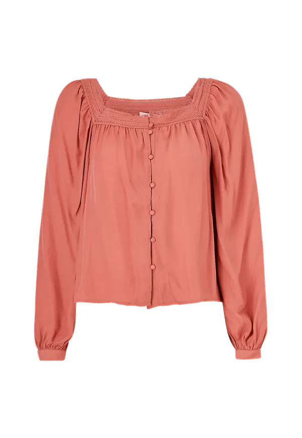 Vila - Blus viMocamil L/S Top - Rosa