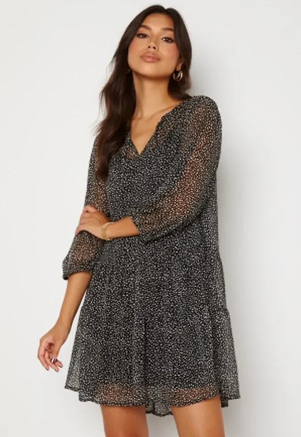 VERO MODA Wonda 3/4 Tunic Black AOP Beana L