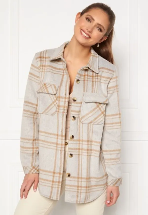 Object Collectors Item Vera Owen L/S Jacket Light Gray Melange 34