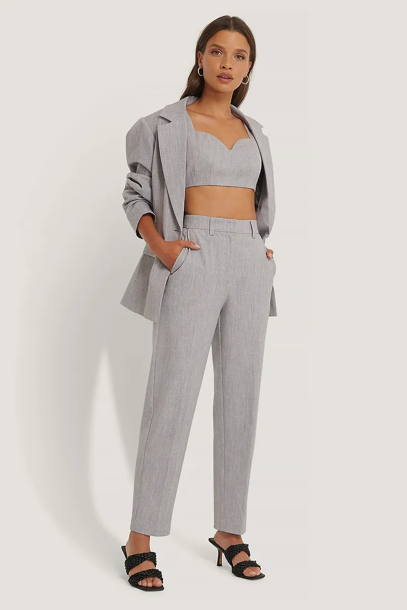 NA-KD Classic Kostymbyxor - Grey