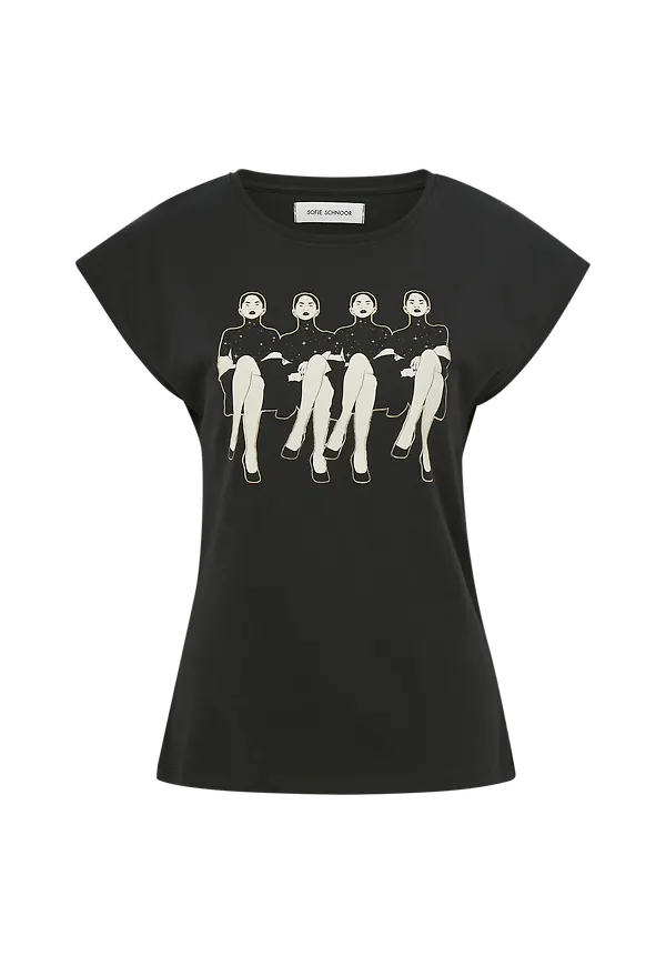 Sofie Schnoor - Topp swNikoline T-shirt - Svart