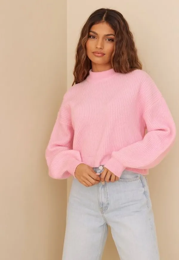 NLY Trend Soft Knit Sweater Stickade tröjor Rosa