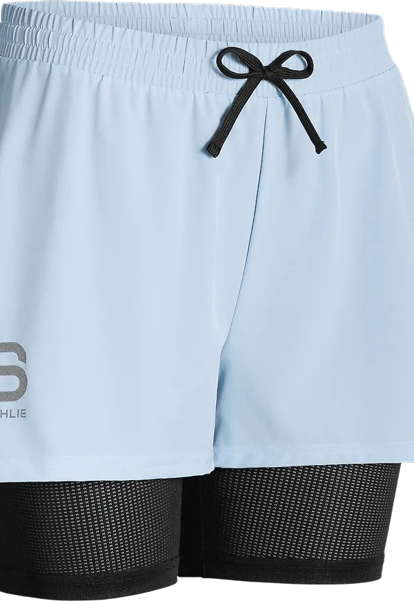 Dæhlie Women's Shorts Run 2-in-1 Blue Aura
