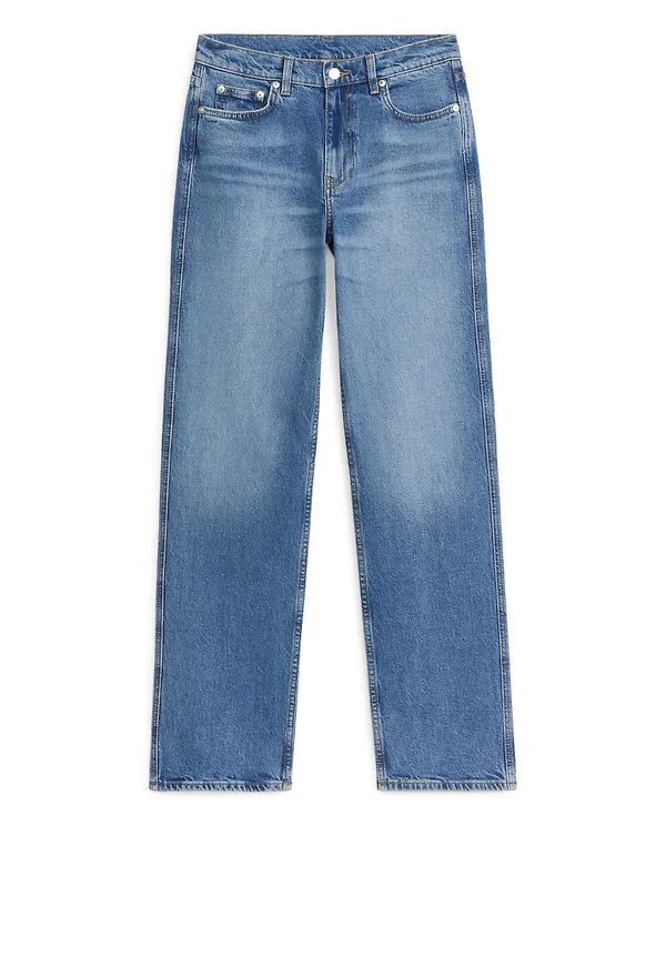 DAHLIA Straight Stretch Jeans - Blue