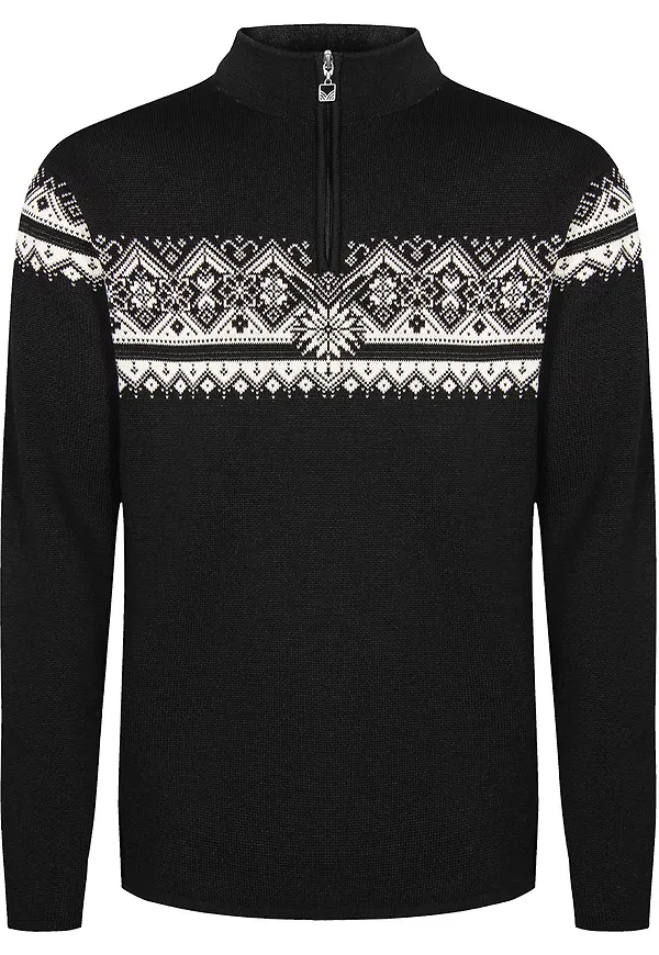 Dale of Norway Men's Moritz Sweater Black/Offwhite/Dark Charcoal