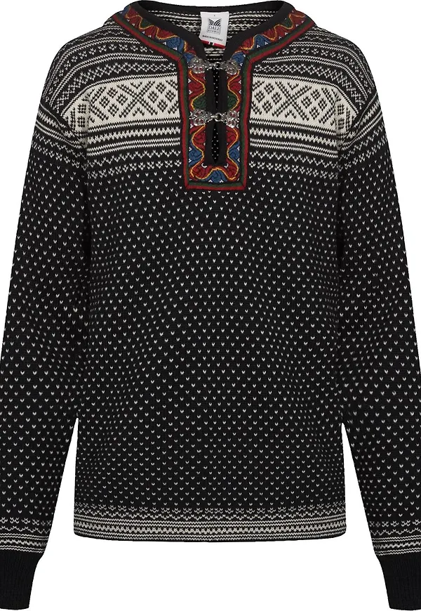 Dale of Norway Unisex Setesdal Sweater Norweigan Wool Black/Offwhite