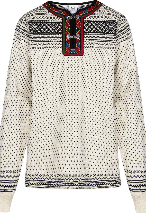 Dale of Norway Unisex Setesdal Sweater Norweigan Wool Offwhite/Black