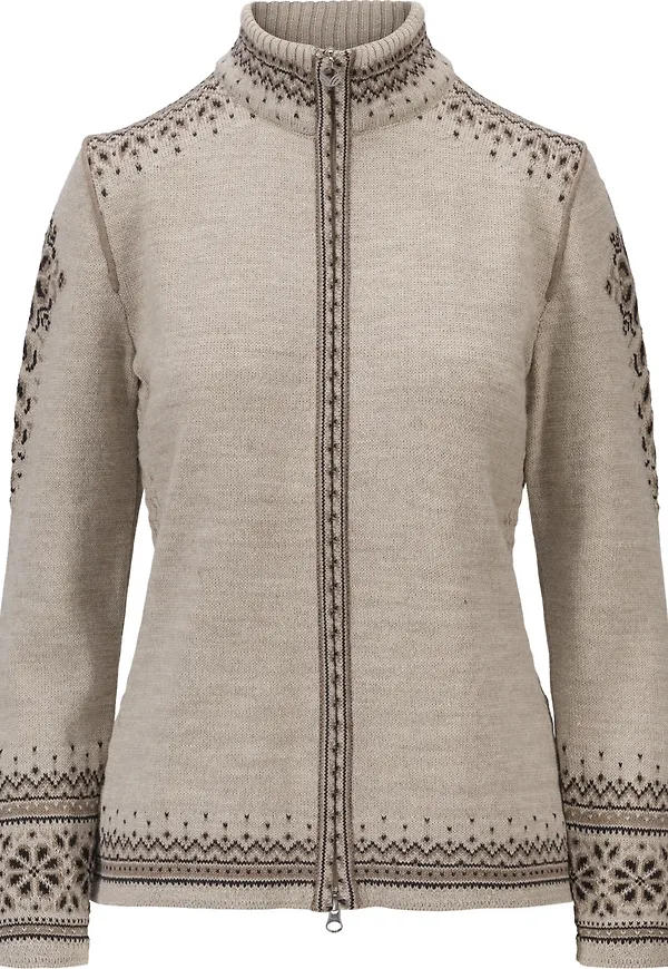 Dale of Norway Women's 140th Anniversary Jacket Sand/Coffee/Mountain Stone