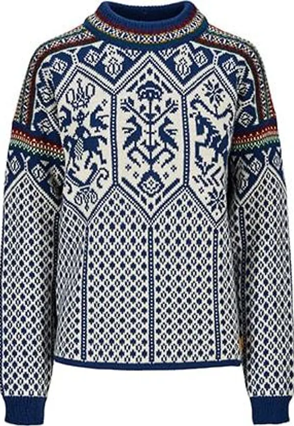 Dale of Norway Women's 1994 Sweater Indigo Offwhite Mustard