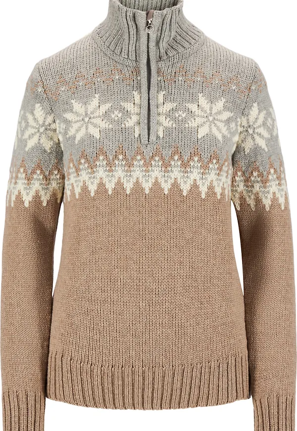 Dale of Norway Women's Myking Sweater Mountain Stone/Offwhite