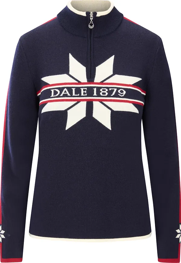Dale of Norway Women's Nåle Sweater Offwhite Navy Red Rose