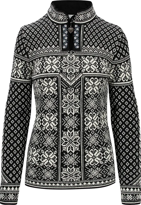 Dale of Norway Women's Peace Sweater Black/White