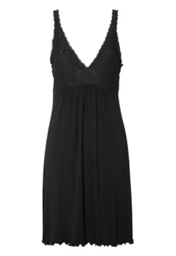 Damella 64301 Nightdress Svart viskos Medium Dam