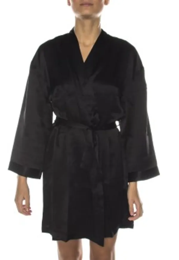 Damella 94001 Robe Svart silke X-Large Dam