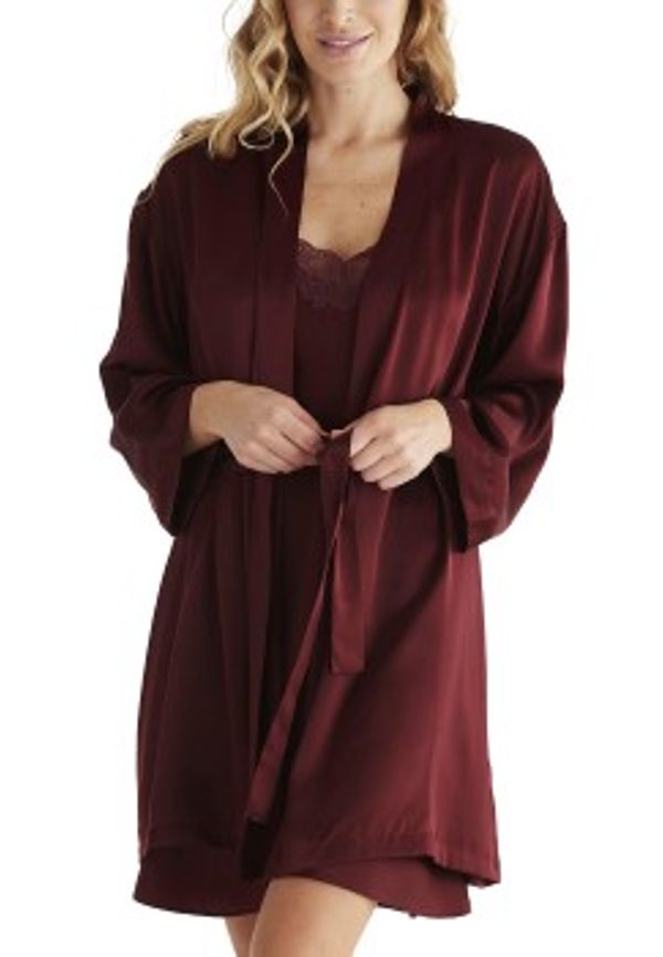 Damella 94001 Robe Vinröd silke X-Large Dam