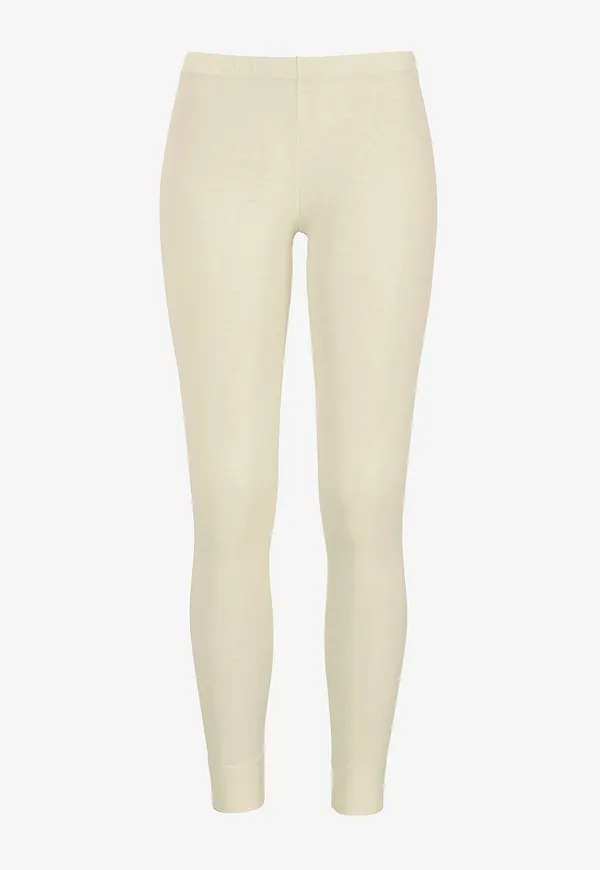 Damella - Leggings i ull och silke - Vit