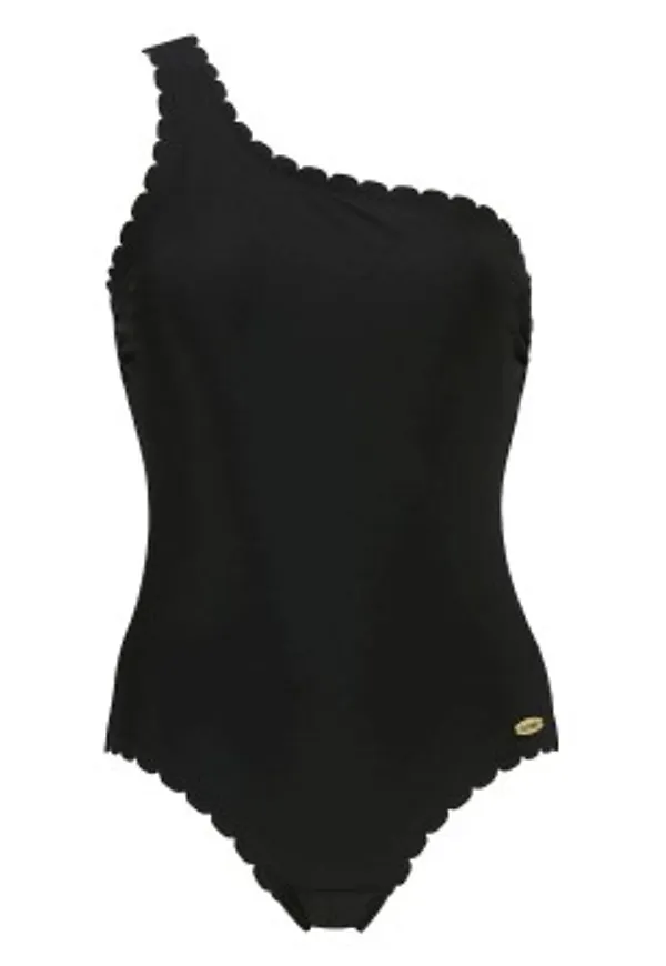 Damella Alyssa Wavy Swimsuit Svart 42 Dam