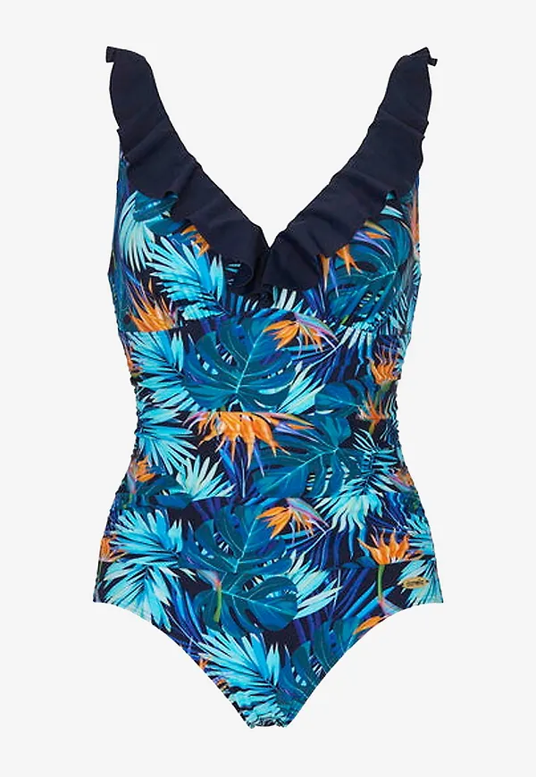 Damella - Baddräkt Swimsuit Virginia - Blå
